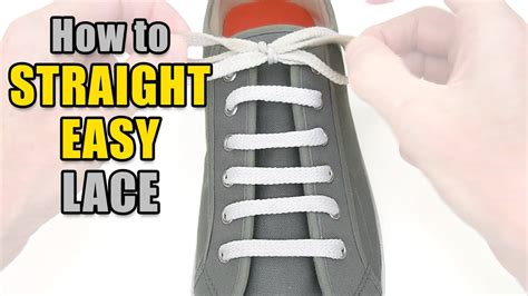 how to insert shoe laces.